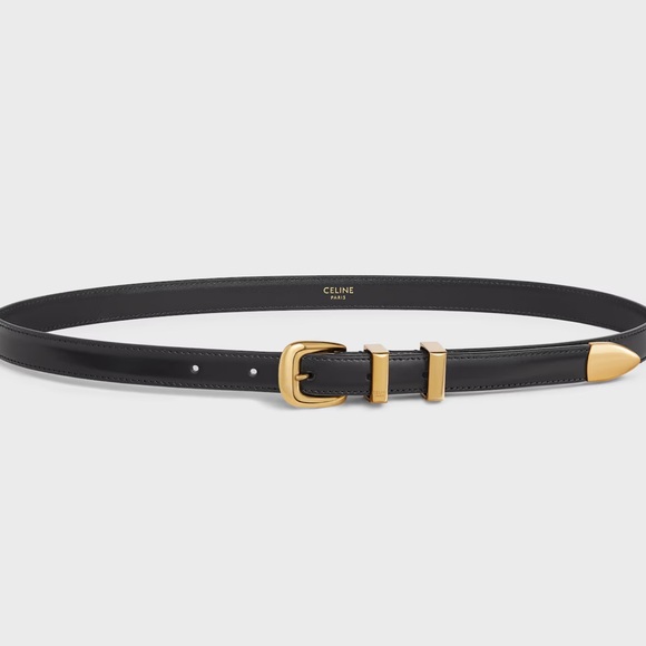 Celine Accessories - Celine SMALL 18MM WESTERN BELT IN TAURILLON LEATHER Size 70